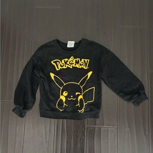 EUC Pokemon Kids Black Sweatshirt SIZE M